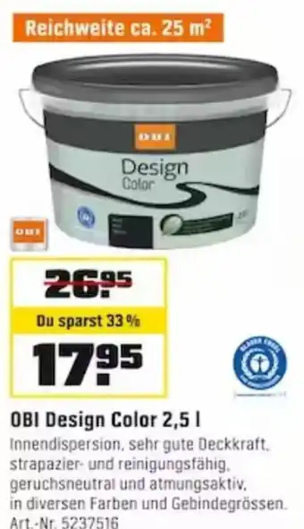 OBI OBI Design Color 2,5 L Angebot