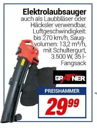 CENTERSHOP Grafner Elektrolaubsauger Angebot