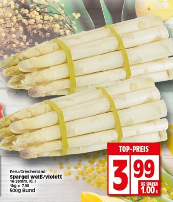 Elli Markt Spargel Weiß/violett 500g Angebot