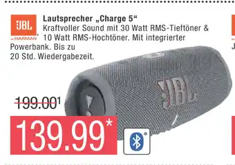 Marktkauf JBL Bluetooth-Lautsprecher | Charge 5 Angebot