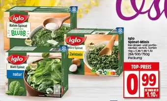 Elli Markt Iglo Spinat Minis 284/500/750g Angebot