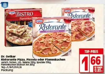 Elli Markt Dr. Oetker Ristorante Pizza, Piccola oder Flammkuchen Angebot