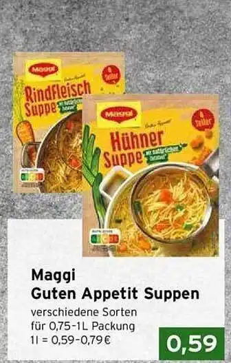 CAP Markt Maggi guten appetit suppen Angebot