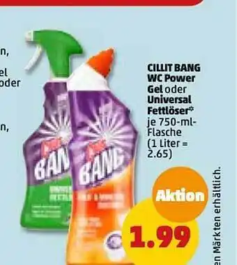 PENNY Cillit bang wc power gel oder universal fettlöser Angebot