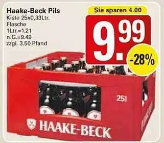 WEZ Haake-beck pils Angebot