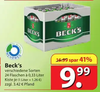 Famila Nord Ost Beck's 24x0,33L Angebot