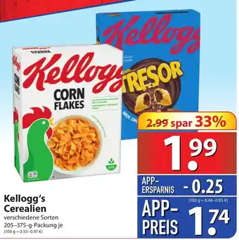 Famila Nord Ost Kellogg's Cerealien 205-375g Angebot