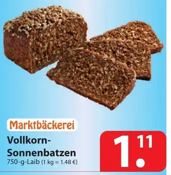 Famila Nord Ost Vollkorn Sonnenbatzen 750g Angebot