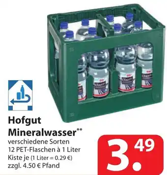 Famila Nord Ost Hofgut Mineralwasser 12x1L Angebot