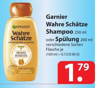 Famila Nord Ost Garnier Wahre Schätze Shampoo oder Spülung 250/200ml Angebot