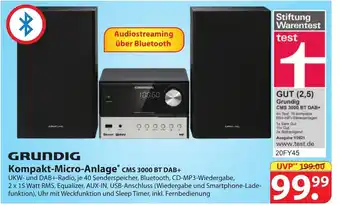 Famila Nord Ost Grundig Kompakt Micro Anlage CMS 3000 BT DAB+ Angebot