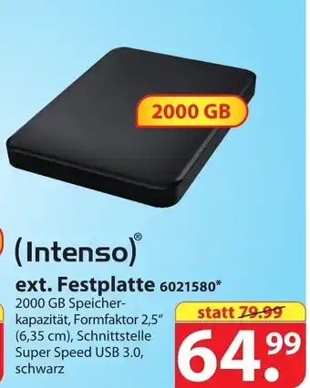 Famila Nord Ost Intenso ext. Festplatte 6021580 Angebot