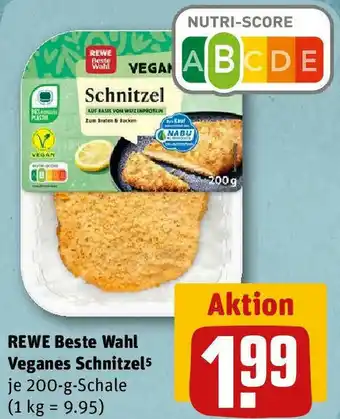 REWE Rewe Beste Wahl Veganes Schnitzel 200 g Schale Angebot