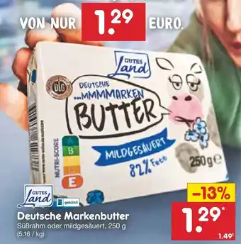 Netto Marken-Discount Gutes Land Deutsche Markenbutter 250 g Angebot