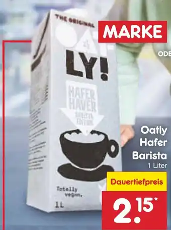 Netto Marken-Discount Oatly Hafer Barista 1 L Angebot