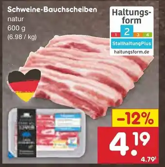 Netto Marken-Discount GUT PONHOLZ Schweine-Bauchscheiben 600 g Angebot