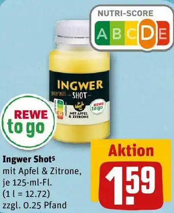 REWE Ingwer Shot 125 ml Fl. Angebot