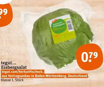 tegut Tegut Eisbergsalat Angebot