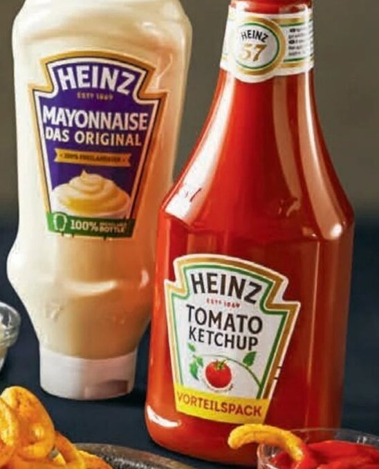 Heinz Tomatenketchup/Mayonnaise Das Original 1,17 L/800 ml Angebot bei Lidl