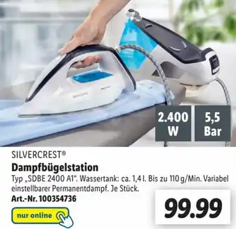 Lidl Silvercrest Dampfbügelstation SDBE 2400 A1 Angebot