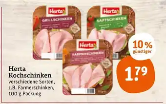 tegut Herta Kochschinken 100g Angebot