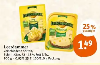 tegut Leerdammer 160/110g Angebot