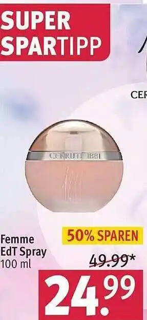 Rossmann Cerruti 1881 femme edt spray Angebot