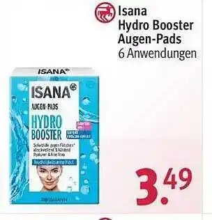 Rossmann Isana hydro booster augen-pads Angebot