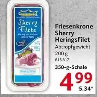 Selgros Friesenkrone sherry heringsfilet Angebot