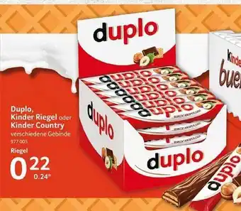 Selgros Duplo, kinder riegel oder kinder country Angebot