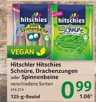 Selgros Hitschler hitschies schnüre, drachenzungen oder spinnenbeine Angebot