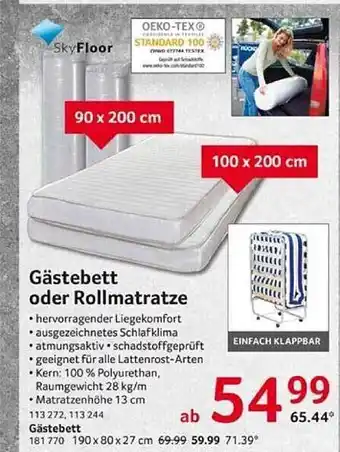 Selgros Gästebett oder rollmatratze Angebot