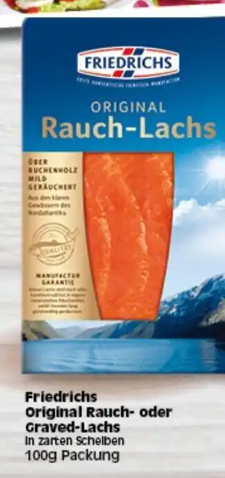 Elli Markt Friedrichs Original Rauch oder Graved Lachs 100g Angebot