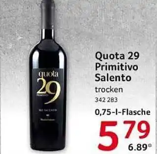 Selgros Quota 29 primitivo salento Angebot