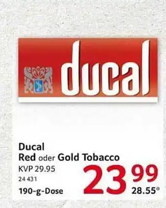 Selgros Ducal red oder gold tobacco Angebot