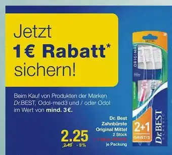 V Markt Dr best zahnbürste original mittel Angebot