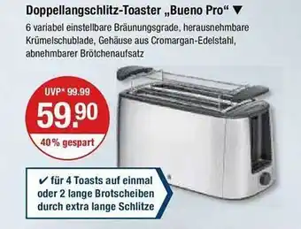 V Markt Doppellangschlitz-toaster „bueno pro“ Angebot