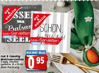 Elli Markt Gut & Günstig Motivservietten Angebot