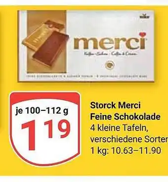 Globus Storck merci feine schokolade Angebot