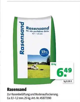 Hagebau Rasensand Angebot