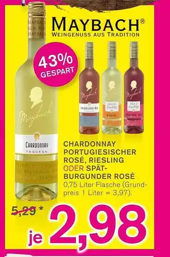 KODi Maybach chardonnay portugiesischer rosé, riesling oder spätburgunder Angebot