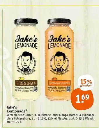 tegut Jake's lemonade Angebot