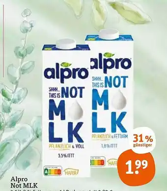 tegut Alpro not mlk Angebot