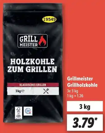 Lidl Grillmeister Grillholzkohle 3 kg Angebot