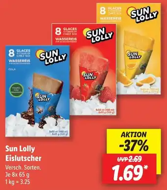 Lidl Sun Lolly Eislutscher 8 x 65 g Angebot