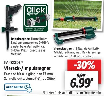 Lidl Parkside Viereck/Impulsregner Angebot