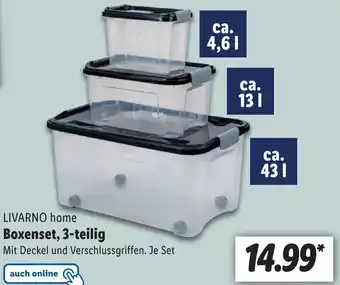 Lidl Livarno Home Boxenset, 3-teilig Angebot