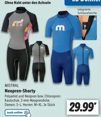 Lidl Mistral Neopren Shorty Angebot