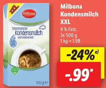 Lidl Milbona Kondensmilch XXL 500 g Angebot