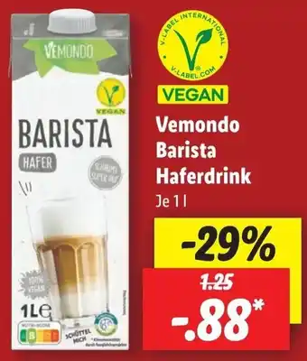 Lidl Vemondo Barista Haferdrink 1 L Angebot